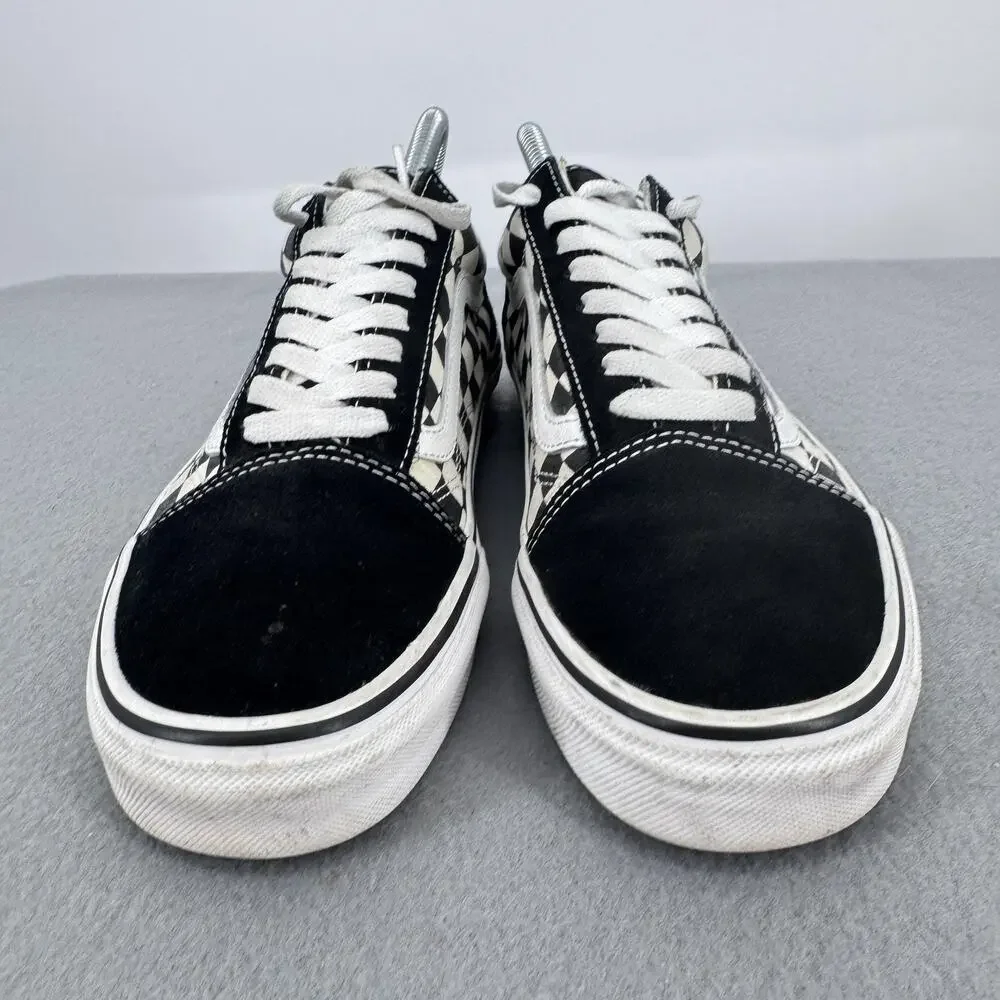 Vans‎ Old Skool Shoes Mens 7 Womens 8.5 Black White Checkerboard Skate 500714